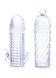 Набор из 2 прозрачных насадок на член Seductive Tickler Sleeves Set - NMC - в Балашихе купить с доставкой
