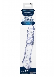 Прозрачная насадка-удлинитель Length Enhancer с подхватом - 22,3 см. - NMC - в Балашихе купить с доставкой