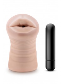 Телесный мастурбатор-ротик Nicole Vibrating Masturbator - Blush Novelties - в Балашихе купить с доставкой