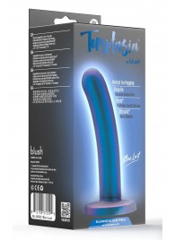 Синяя насадка с гладкой поверхностью Surrender 5.75 Inch Intermediate Pegging Dildo - 14,6 см. - Blush Novelties - купить с доставкой в Балашихе