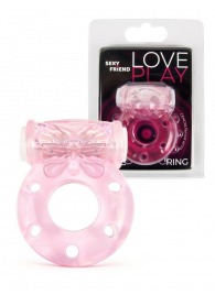 Розовое эрекционное виброкольцо с бабочкой - 1137 - в Балашихе купить с доставкой