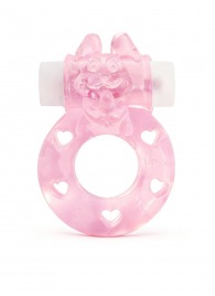 Розовое эрекционное виброкольцо в форме зайчика - 1137 - в Балашихе купить с доставкой