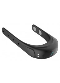 Черное эрекционное виброкольцо на ремешках - Boys of Toys - в Балашихе купить с доставкой