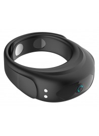 Черное эрекционное виброкольцо на ремешках - Boys of Toys - в Балашихе купить с доставкой