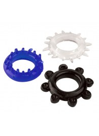 Набор из 3 эрекционных колец разного цвета и рельефа - Boys of Toys - в Балашихе купить с доставкой