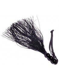 Черная силиконовая плетка - 25,4 см. - Boys of Toys - купить с доставкой в Балашихе