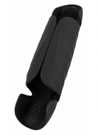 Черный вибромастурбатор с трехточечной стимуляцией Penis Trainer with 3 Point Stimulation - Orion - в Балашихе купить с доставкой