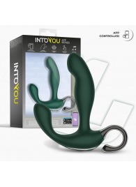 Зеленый вибромассажёр простаты Greeny - 12,8 см. - Intoyou - в Балашихе купить с доставкой