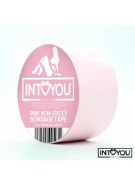 Розовый скотч для фиксации Non-Sticky Bondage Tape - 15 м. - Intoyou - купить с доставкой в Балашихе