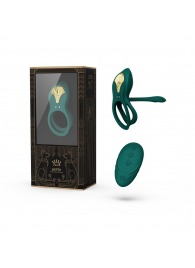 Зеленое эрекционное виброкольцо Bayek с пультом ДУ - Zalo - в Балашихе купить с доставкой