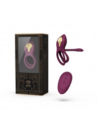 Фиолетовое эрекционное виброкольцо Bayek с пультом ДУ - Zalo - в Балашихе купить с доставкой