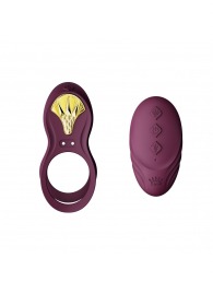 Фиолетовое эрекционное виброкольцо Bayek с пультом ДУ - Zalo - в Балашихе купить с доставкой