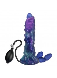 Фиолетовый яйцеродящий фаллоимитатор Duskwalker Sentinal на присоске - 22,4 см. - Baile - купить с доставкой в Балашихе