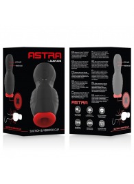 Черно-красный мастурбатор с вибрацией и всасыванием - JAMYJOB - в Балашихе купить с доставкой