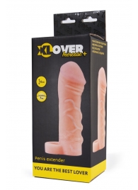 Фаллическая удлиняющая насадка с кольцом для фиксации - 16 см. - ToyFa - в Балашихе купить с доставкой