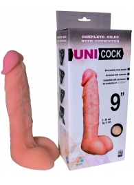 Фаллическая насадка Харнесс UNICOCK 9  - 24 см. - LOVETOY (А-Полимер) - купить с доставкой в Балашихе