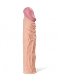 Насадка с ярко выраженной головкой и рельефным стволом - 19 см. - A-toys - в Балашихе купить с доставкой