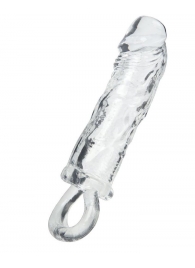 Прозрачная насадка с петлёй для фиксации - 14 см. - ToyFa - в Балашихе купить с доставкой