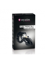Пояс верности с электростимуляцией Mystim Pubic Enemy No1 Black Edition - MyStim - купить с доставкой в Балашихе