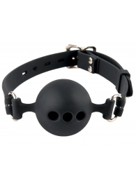 Силиконовый кляп-шар с отверстиями для дыхания Silicone Breathable Ball Gag Small - Pipedream - купить с доставкой в Балашихе