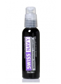 Возбуждающий гель-лубрикант на водной основе Sensual Arousal Lubricant - 59 мл. - Swiss navy - купить с доставкой в Балашихе