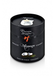 Массажная свеча с ароматом кокоса Bougie de Massage Gourmande Coco - 80 мл. - Plaisir Secret - купить с доставкой в Балашихе