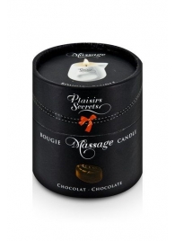 Массажная свеча с ароматом шоколада Bougie de Massage Gourmande Chocolat - 80 мл. - Plaisir Secret - купить с доставкой в Балашихе
