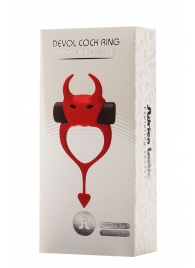 Красное эрекционное кольцо в форме дьяволенка DEVOL COCKRING - Adrien Lastic - в Балашихе купить с доставкой