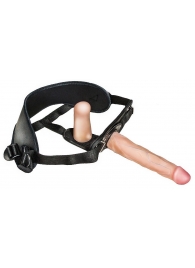 Женский страпон с вагинальной пробкой Woman Strap - 18 см. - LOVETOY (А-Полимер) - купить с доставкой в Балашихе