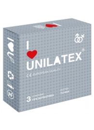 Презервативы с точками Unilatex Dotted - 3 шт. - Unilatex - купить с доставкой в Балашихе