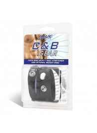 Утяжка для мошонки и пениса Cock Ring With 1  Ball Stretcher And Optional Weight Ring - BlueLine - купить с доставкой в Балашихе