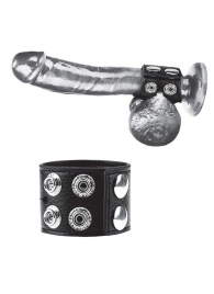 Ремень на член и мошонку 1.5  Cock Ring With Ball Strap - BlueLine - купить с доставкой в Балашихе
