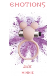 Розовое эрекционное виброколечко Emotions Minnie Light pink - Lola Games - в Балашихе купить с доставкой