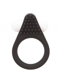 Чёрное эрекционное кольцо LIT-UP SILICONE STIMU RING 1 BLACK - Dream Toys - в Балашихе купить с доставкой