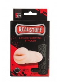 Мастурбатор-ротик с вибрацией REALSTUFF VIBRATING MASTURBATOR MOUTH - Dream Toys - в Балашихе купить с доставкой