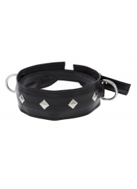 Полиуретановый ошейник с пуклями и D-кольцами Collar with Studs - Blush Novelties - купить с доставкой в Балашихе