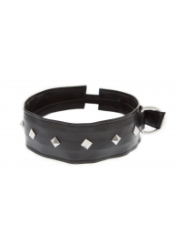Полиуретановый ошейник с пуклями Collar with Studs - Blush Novelties - купить с доставкой в Балашихе