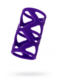Фиолетовая насадка-сетка на пенис - 7,5 см. - A-toys - в Балашихе купить с доставкой
