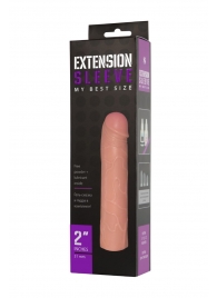 Насадка-удлинитель Extension sleeve телесного цвета - 18,5 см. - Sitabella - в Балашихе купить с доставкой