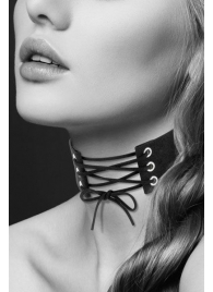 Оригинальный ошейник-чокер со шнуровкой - Bijoux Pour Toi - купить с доставкой в Балашихе