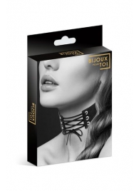 Оригинальный ошейник-чокер со шнуровкой - Bijoux Pour Toi - купить с доставкой в Балашихе