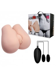 Реалистичный мастурбатор с вибрацией и двумя тоннелями - вагиной и анусом - Baile - в Балашихе купить с доставкой