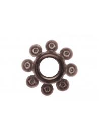 Чёрное эрекционное кольцо Rings Bubbles - Lola Games - в Балашихе купить с доставкой