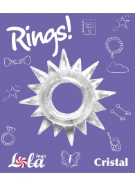 Прозрачное эрекционное кольцо Rings Cristal - Lola Games - в Балашихе купить с доставкой