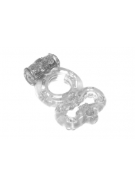 Прозрачное эрекционное кольцо Rings Treadle с подхватом - Lola Games - в Балашихе купить с доставкой