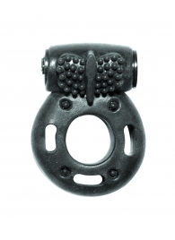 Черное эрекционное кольцо с вибрацией Rings Axle-pin - Lola Games - в Балашихе купить с доставкой