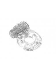 Прозрачное эрекционное кольцо с вибрацией Rings Axle-pin - Lola Games - в Балашихе купить с доставкой