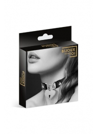 Черный чокер с замком в форме сердца - Bijoux Pour Toi - купить с доставкой в Балашихе
