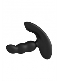 Черный силиконовый стимулятор простаты Levett Nitoc с пультом ДУ - Levett - в Балашихе купить с доставкой