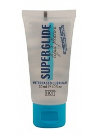 Гель-смазка на водной основе для чувствительной кожи Superglide - 30 мл. - HOT - купить с доставкой в Балашихе